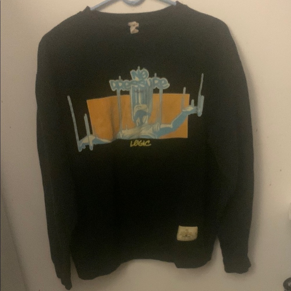 Logic No Pressure Unisex Tour Concert Crewneck Sweater SZ Medium/Mens Small